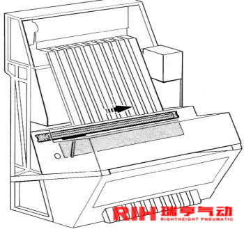 機械式無桿氣缸應(yīng)用煙草機械